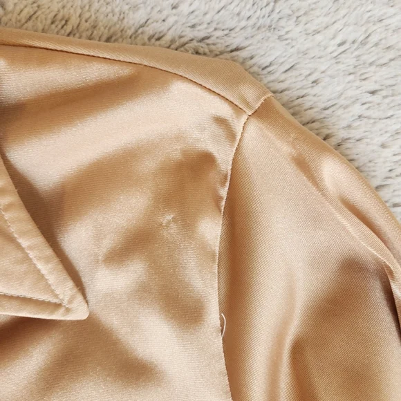 Metallic, Gold Blouse - Picture 11 of 12